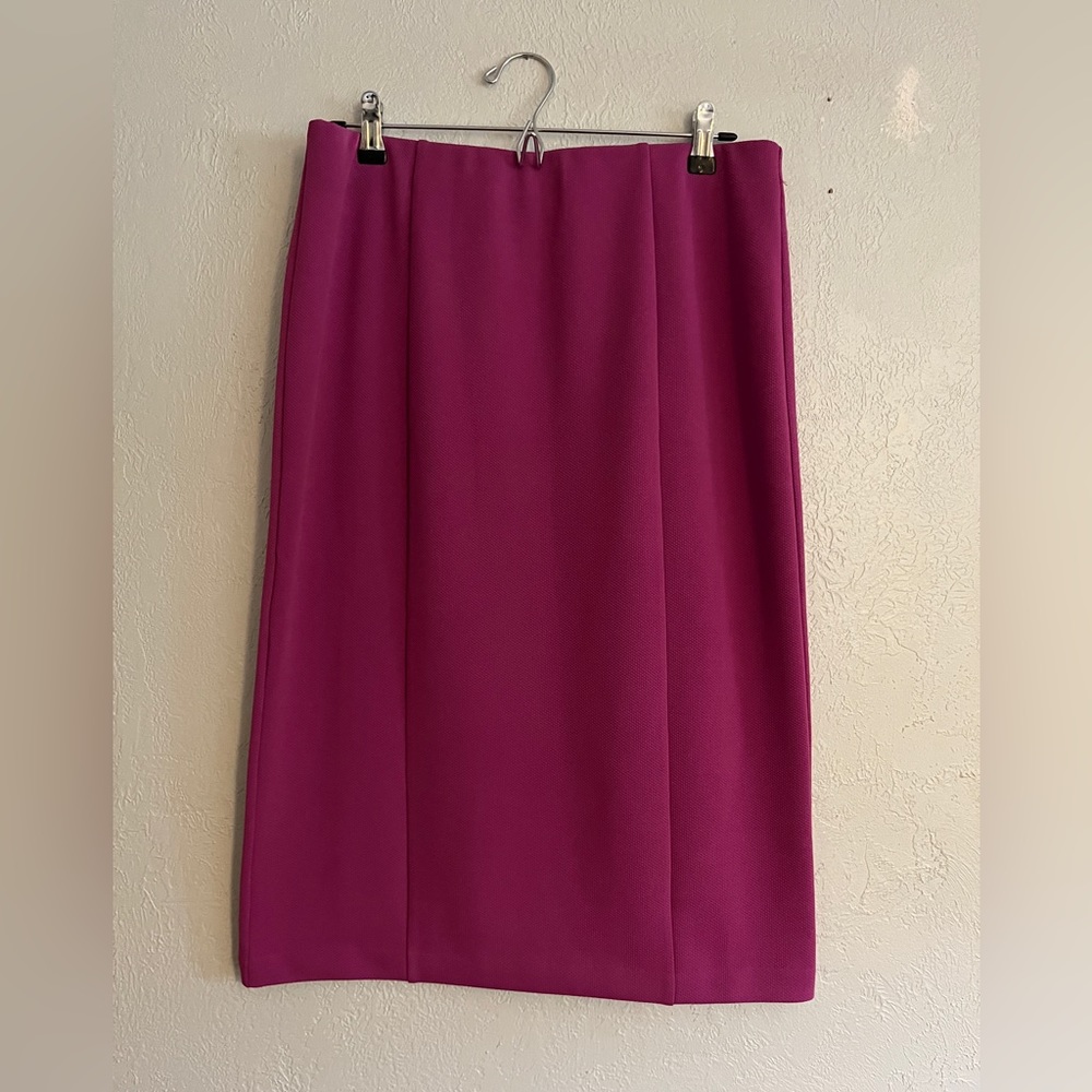 Olivia & Martin Fitted Stretch Knee-Length Pencil Skirt